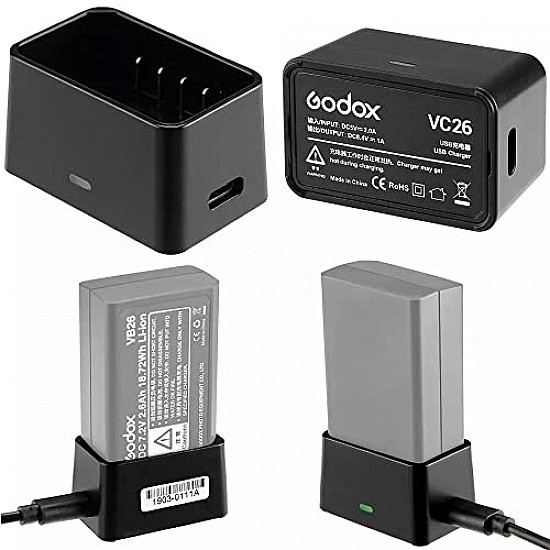 Buy Godox Vc Usb Battery Charger Dc V Input Dc V Output Usb