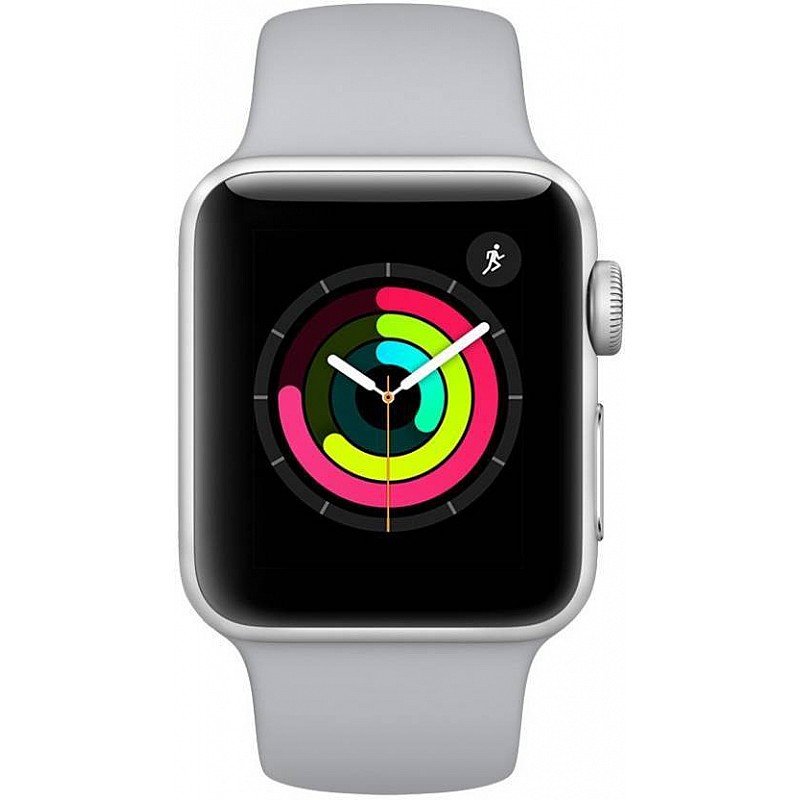 APPLE Watch Series 3 GPS-42 mm Space Grey Aluminium Case with Black Sport Band (Black Strap)