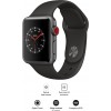 APPLE Watch Series 3 GPS-42 mm Space Grey Aluminium Case with Black Sport Band (Black Strap)