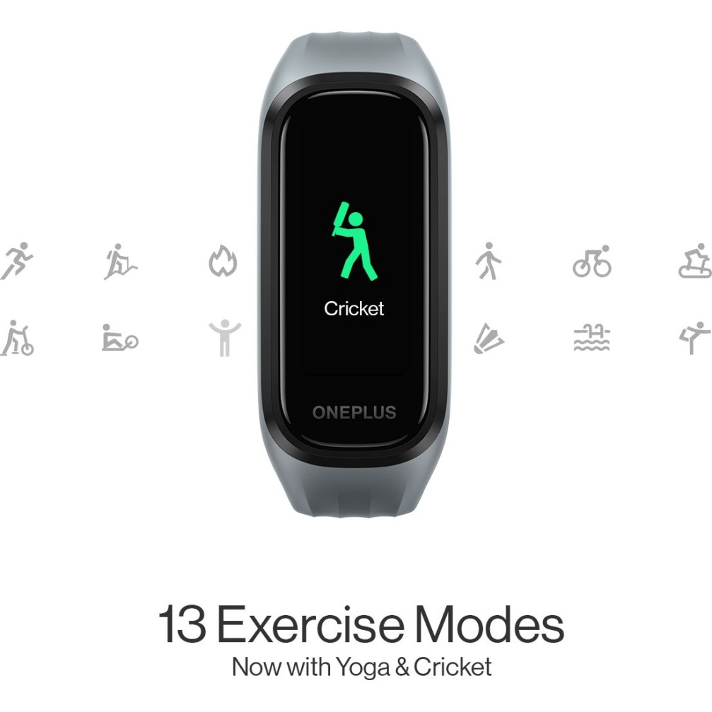 OnePlus Band (Black Strap Size-Regular)