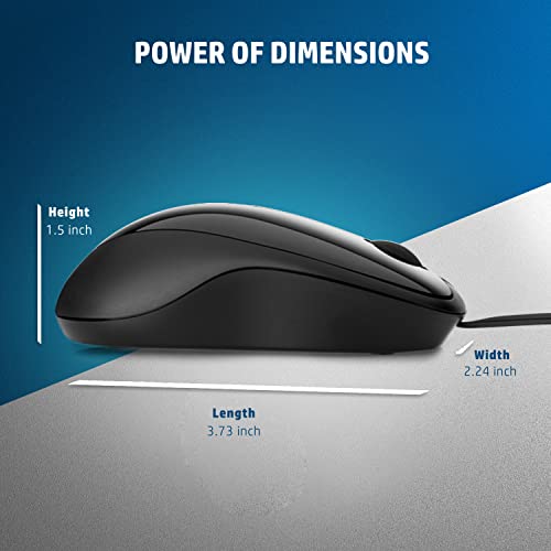 HP X1000 Wired USB Mouse with 3 Handy Buttons, Fast-Moving Scroll Wheel and Optical Sensor, 3 years warranty HP X1000 Wired USB Mouse with 3 Handy Buttons, Fast-Moving Scroll Wheel and Optical Sensor, 3 years warranty