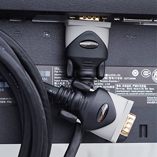 Amazon Basics 6-Feet VGA to VGA Cable for Monitor, Personal Computer (Black) Amazon Basics 6-Feet VGA to VGA Cable for Monitor, Personal Computer (Black)