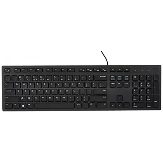 Dell KB216/KB216d1 Wired Multimedia USB Keyboard with Super Quite Plunger Keys with Spill-Resistant – Black
