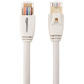 Amazon Basics RJ45 Cat7 Ethernet LAN Cable | 15 Ft, White | High-Speed Network for Security Cameras Amazon Basics RJ45 Cat7 Ethernet LAN Cable | 15 Ft, White | High-Speed Network for Security Cameras