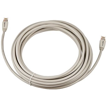 Amazon Basics RJ45 Cat7 Ethernet LAN Cable | 15 Ft, White | High-Speed Network for Security Cameras Amazon Basics RJ45 Cat7 Ethernet LAN Cable | 15 Ft, White | High-Speed Network for Security Cameras