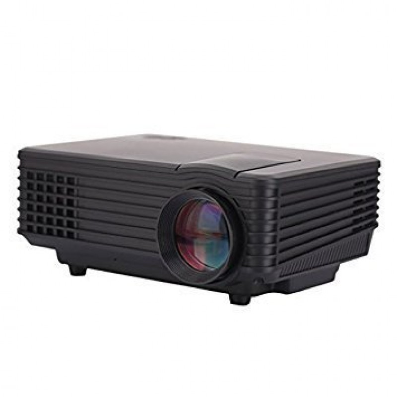 VISION VP-606 Portable LED Projector & LED Lamp 50000 Hrs. 1800 Lumens, HDMI, USB, VGA, SD Card Slot, Educational Projector