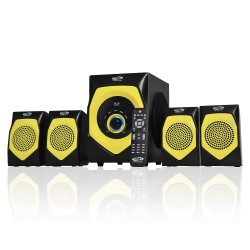 Oscar OSC-4140 BT 4.1 Channel Multimedia Home Theater System, Bluetooth Connectivity, 25W(Yellow, Black)