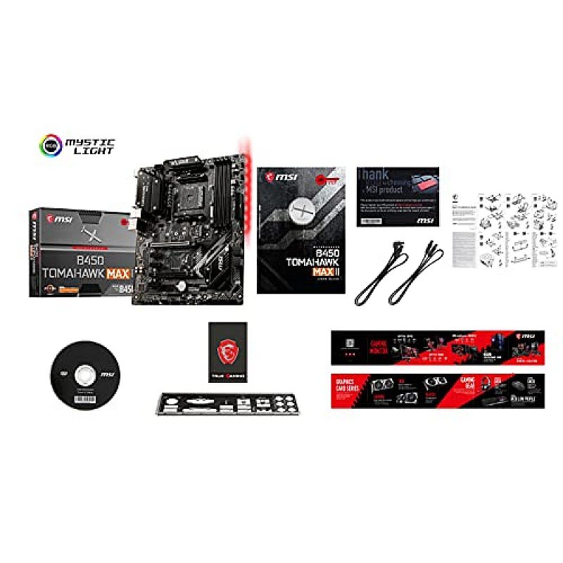 MSI B450 Tomahawk MAX II ATX Gaming Motherboard Socket AM4 DDR4