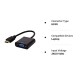 HDMI to VGA 1080P HDMI Male to VGA Female Video Converter Adapter Cable for PC Laptop HDTV Projectors and More Devices with HDMI Input (Black Colour