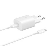 Samsung Original 25W Single Port, Type-C Fast Charger, (Cable not Included), White Samsung Original 25W Single Port, Type-C Fast Charger, (Cable not Included), White
