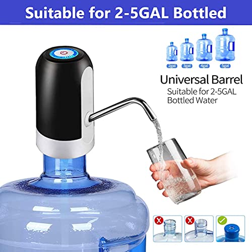 Airtree Automatic Wireless Water Can Dispenser Pump for 20 Litre Bottle Can/Portable & Rechargeable Electric Water Bottle Pump Dispenser Airtree Automatic Wireless Water Can Dispenser Pump for 20 Litre Bottle Can/Portable & Rechargeable Electric Water Bottle Pump Dispenser