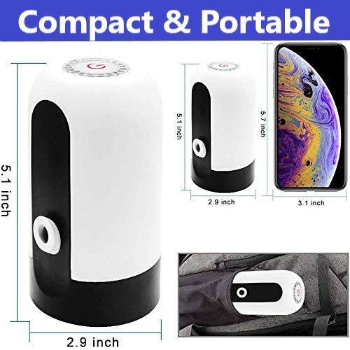 Airtree Automatic Wireless Water Can Dispenser Pump for 20 Litre Bottle Can/Portable & Rechargeable Electric Water Bottle Pump Dispenser Airtree Automatic Wireless Water Can Dispenser Pump for 20 Litre Bottle Can/Portable & Rechargeable Electric Water Bottle Pump Dispenser