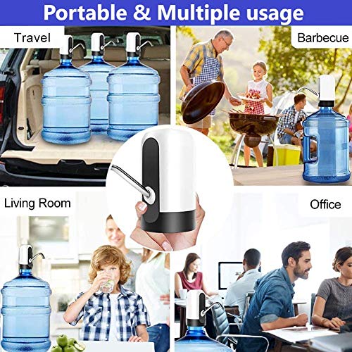 Airtree Automatic Wireless Water Can Dispenser Pump for 20 Litre Bottle Can/Portable & Rechargeable Electric Water Bottle Pump Dispenser Airtree Automatic Wireless Water Can Dispenser Pump for 20 Litre Bottle Can/Portable & Rechargeable Electric Water Bottle Pump Dispenser