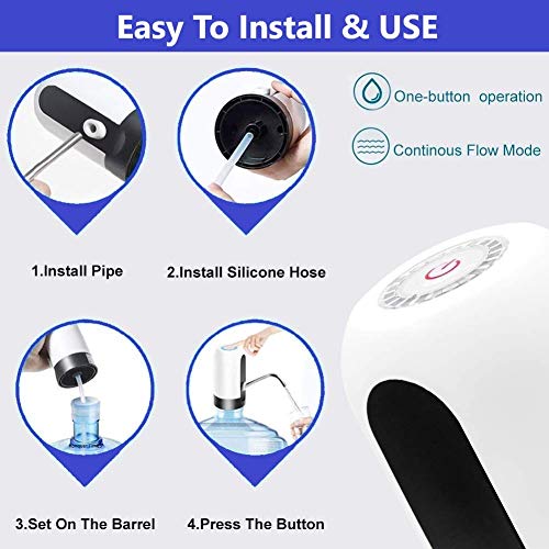 Airtree Automatic Wireless Water Can Dispenser Pump for 20 Litre Bottle Can/Portable & Rechargeable Electric Water Bottle Pump Dispenser Airtree Automatic Wireless Water Can Dispenser Pump for 20 Litre Bottle Can/Portable & Rechargeable Electric Water Bottle Pump Dispenser