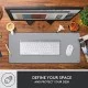Logitech Desk Mat - Studio Series, Multifunctional Large Desk Pad, Extended Mouse Mat