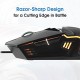 EvoFox Shadow Optical USB Wired Gaming Mouse with Upto 3600 DPI Gaming Sensor 1.8m Braided Cable (Black)