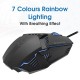 EvoFox Shadow Optical USB Wired Gaming Mouse with Upto 3600 DPI Gaming Sensor 1.8m Braided Cable (Black)