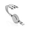 Airtree 3-IN-1 Retractable 3.0 Fast Charger Cord Compatible with Phone/Type C/Micro USB for All Android and iOS Smartphones Airtree 3-IN-1 Retractable 3.0 Fast Charger Cord Compatible with Phone/Type C/Micro USB for All Android and iOS Smartphones