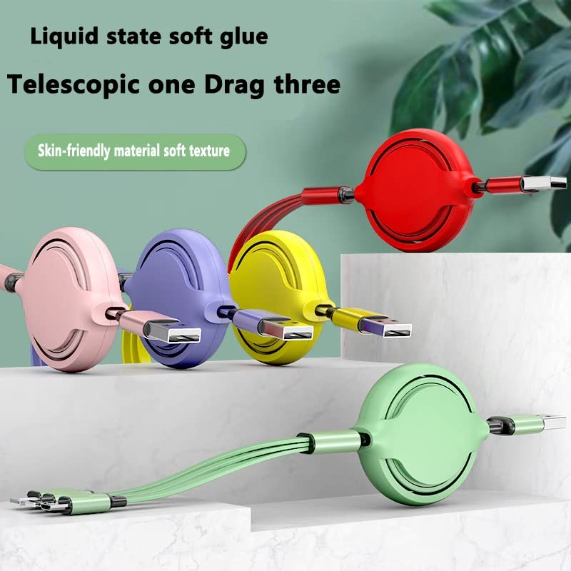 Airtree 3-IN-1 Retractable 3.0 Fast Charger Cord Compatible with Phone/Type C/Micro USB for All Android and iOS Smartphones Airtree 3-IN-1 Retractable 3.0 Fast Charger Cord Compatible with Phone/Type C/Micro USB for All Android and iOS Smartphones