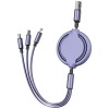 Airtree 3-IN-1 Retractable 3.0 Fast Charger Cord Compatible with Phone/Type C/Micro USB for All Android and iOS Smartphones Airtree 3-IN-1 Retractable 3.0 Fast Charger Cord Compatible with Phone/Type C/Micro USB for All Android and iOS Smartphones