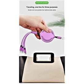 Airtree 3-IN-1 Retractable 3.0 Fast Charger Cord Compatible with Phone/Type C/Micro USB for All Android and iOS Smartphones Airtree 3-IN-1 Retractable 3.0 Fast Charger Cord Compatible with Phone/Type C/Micro USB for All Android and iOS Smartphones