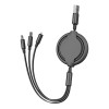 Airtree 3-IN-1 Retractable 3.0 Fast Charger Cord Compatible with Phone/Type C/Micro USB for All Android and iOS Smartphones Airtree 3-IN-1 Retractable 3.0 Fast Charger Cord Compatible with Phone/Type C/Micro USB for All Android and iOS Smartphones
