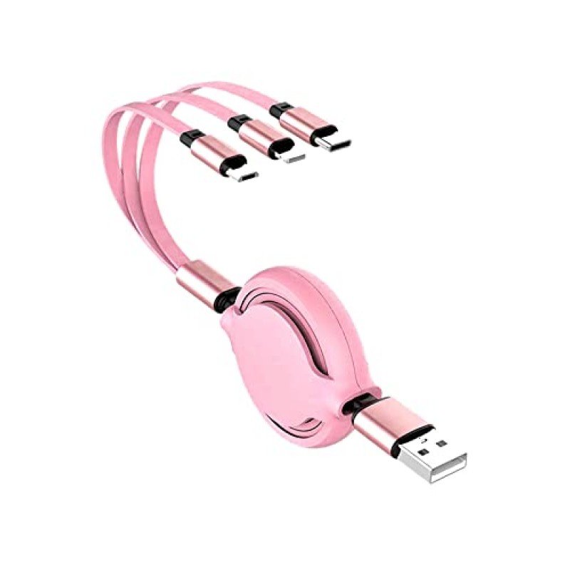 Airtree 3-IN-1 Retractable 3.0 Fast Charger Cord Compatible with Phone/Type C/Micro USB for All Android and iOS Smartphones Airtree 3-IN-1 Retractable 3.0 Fast Charger Cord Compatible with Phone/Type C/Micro USB for All Android and iOS Smartphones
