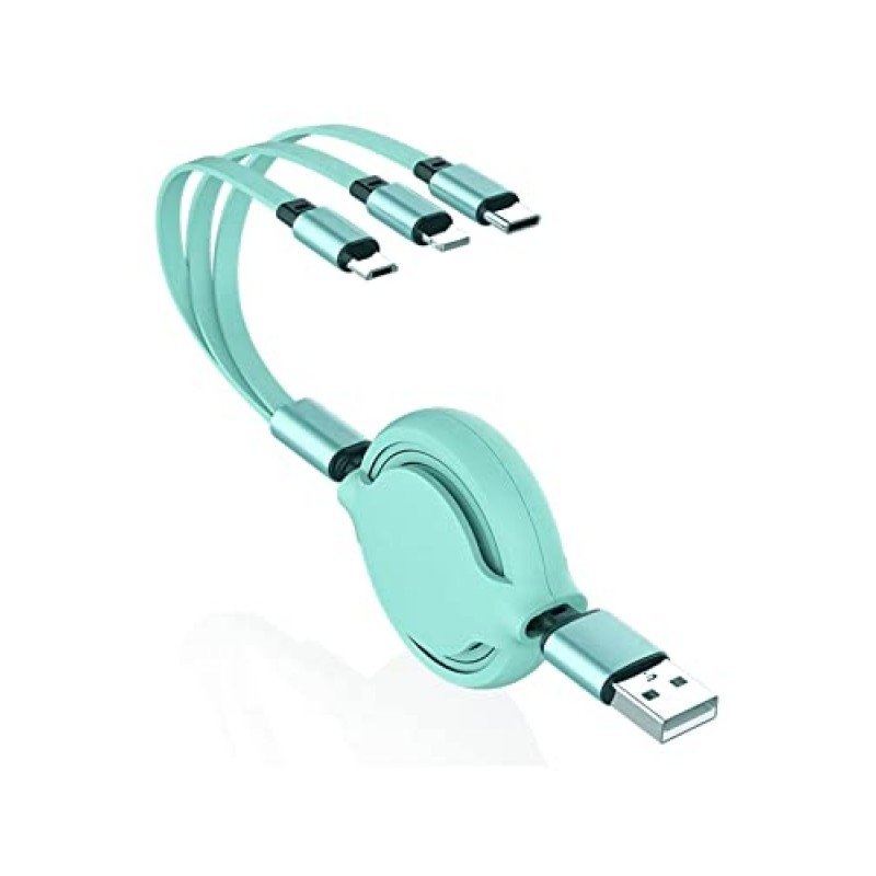Airtree 3-IN-1 Retractable 3.0 Fast Charger Cord Compatible with Phone/Type C/Micro USB for All Android and iOS Smartphones Airtree 3-IN-1 Retractable 3.0 Fast Charger Cord Compatible with Phone/Type C/Micro USB for All Android and iOS Smartphones