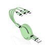 Airtree 3-IN-1 Retractable 3.0 Fast Charger Cord Compatible with Phone/Type C/Micro USB for All Android and iOS Smartphones Airtree 3-IN-1 Retractable 3.0 Fast Charger Cord Compatible with Phone/Type C/Micro USB for All Android and iOS Smartphones