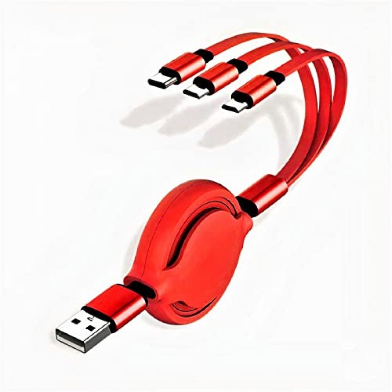 Airtree 3-IN-1 Retractable 3.0 Fast Charger Cord Compatible with Phone/Type C/Micro USB for All Android and iOS Smartphones Airtree 3-IN-1 Retractable 3.0 Fast Charger Cord Compatible with Phone/Type C/Micro USB for All Android and iOS Smartphones