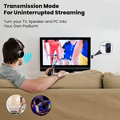 Portronics Auto 18 Car Bluetooth Transmitter/Receiver Handsfree Calling, Aux in/Out, HD Sound Quality, for Car, TV, PC, Speaker (Black) Portronics Auto 18 Car Bluetooth Transmitter/Receiver Handsfree Calling, Aux in/Out, HD Sound Quality, for Car, TV, PC, Speaker (Black)