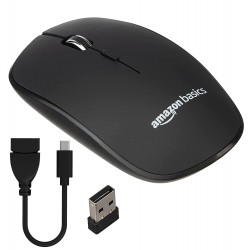 Airtree Wireless Mouse 2.4 GHz Connection 1600 DPI Type - C Adapter  Upto 12 Months of Battery Life 