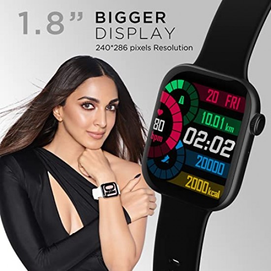 Fire-Boltt Ring 3 Smart Watch 1.8 Biggest Display (Black)