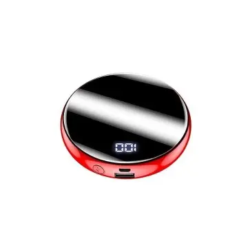 Benison India 10000mAh Round Power Bank 10000mAh Screen LED Display Portable Power Bank,Mini Power Bank