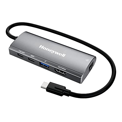 Honeywell 6-in-1 Type C Docking Station, Dual 4K HDMI Port, 1GB RJ45 Ethernet Port, 2xUSB 3.0 Port &3.0 Type C Port Honeywell 6-in-1 Type C Docking Station, Dual 4K HDMI Port, 1GB RJ45 Ethernet Port, 2xUSB 3.0 Port &3.0 Type C Port