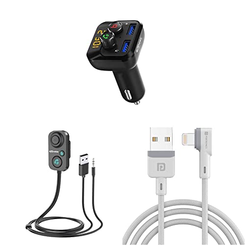 Portronics Auto 20 Smart Audio Connector with Mobile Charger(Type C + QC 3.0), Latest Bluetooth 5.1, 30W Portronics Auto 20 Smart Audio Connector with Mobile Charger(Type C + QC 3.0), Latest Bluetooth 5.1, 30W