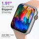 Fire-Boltt Ring Plus 1.91" Bluetooth Calling Smartwatch Largest Full Touch Display & Full Metal Body, AI Voice