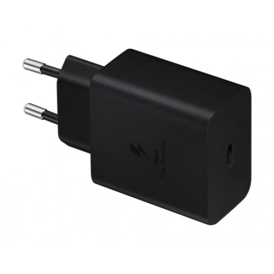 Samsung Original 45W Power Adapter with Type C to C Cable, Compatible with Smarthphone, Black