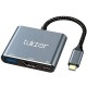 Tukzer 4-in-1 USB C 3.0 HUB, Type C to USB A HUB Splitter Extender, Docking Station, 5Gbps Data Sync Speed, MultiPort Adapter for iOS, MacBook