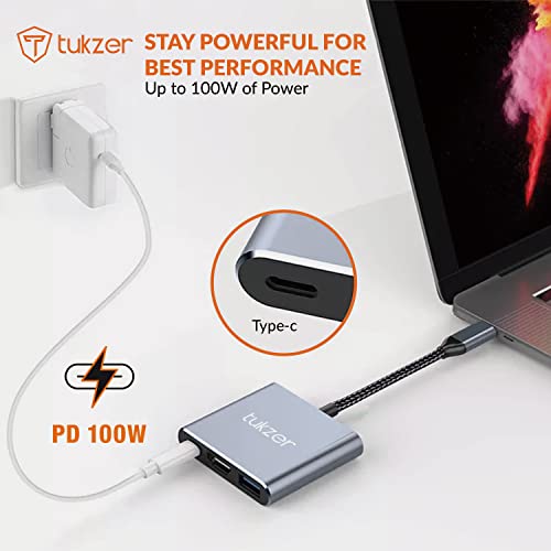 Tukzer 4-in-1 USB C 3.0 HUB, Type C to USB A HUB Splitter Extender, Docking Station, 5Gbps Data Sync Speed, MultiPort Adapter for iOS, MacBook Tukzer 4-in-1 USB C 3.0 HUB, Type C to USB A HUB Splitter Extender, Docking Station, 5Gbps Data Sync Speed, MultiPort Adapter for iOS, MacBook