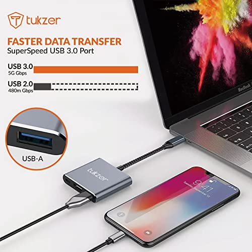 Tukzer 4-in-1 USB C 3.0 HUB, Type C to USB A HUB Splitter Extender, Docking Station, 5Gbps Data Sync Speed, MultiPort Adapter for iOS, MacBook Tukzer 4-in-1 USB C 3.0 HUB, Type C to USB A HUB Splitter Extender, Docking Station, 5Gbps Data Sync Speed, MultiPort Adapter for iOS, MacBook