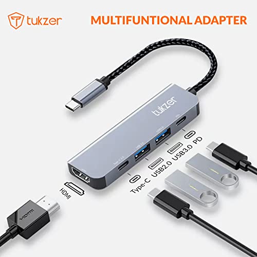 Tukzer 4-in-1 USB C 3.0 HUB, Type C to USB A HUB Splitter Extender, Docking Station, 5Gbps Data Sync Speed, MultiPort Adapter for iOS, MacBook Tukzer 4-in-1 USB C 3.0 HUB, Type C to USB A HUB Splitter Extender, Docking Station, 5Gbps Data Sync Speed, MultiPort Adapter for iOS, MacBook