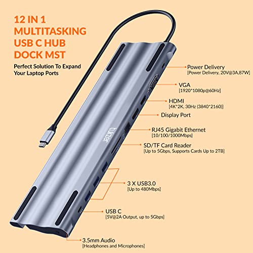 Tukzer 4-in-1 USB C 3.0 HUB, Type C to USB A HUB Splitter Extender, Docking Station, 5Gbps Data Sync Speed, MultiPort Adapter for iOS, MacBook Tukzer 4-in-1 USB C 3.0 HUB, Type C to USB A HUB Splitter Extender, Docking Station, 5Gbps Data Sync Speed, MultiPort Adapter for iOS, MacBook