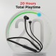 boAt Rockerz 103 Pro Bluetooth in Ear Neckband with Beast Mode(Fast Charge), Upto 20HRS BT v5.3 & IPX4(Active Black)refurbished