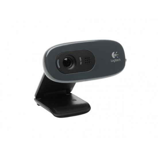  Logitech C270 HD Webcam, 720p, Widescreen HD Video