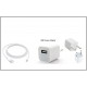 Apple High Speed Fast Charger 1 A Mobile Charger with Detachable Cable   (White)