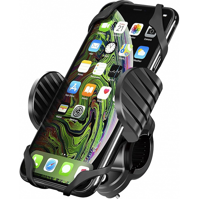 AMKETTE iGrip Secure Bike Phone Holder Bike Mobile Holder (Black)