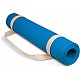 Yoga Mat with Strap, Blue 6 mm Yoga Mat