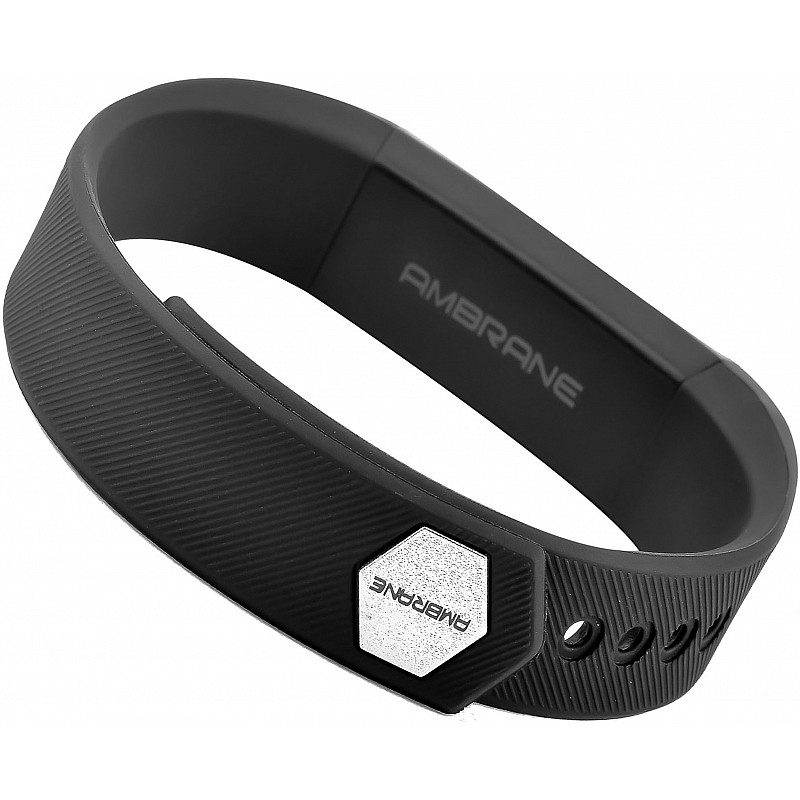 Ambrane AFB-29 Fitness Smart Band (Black Strap, Size : Free)