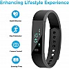 Ambrane AFB-29 Fitness Smart Band (Black Strap, Size : Free)